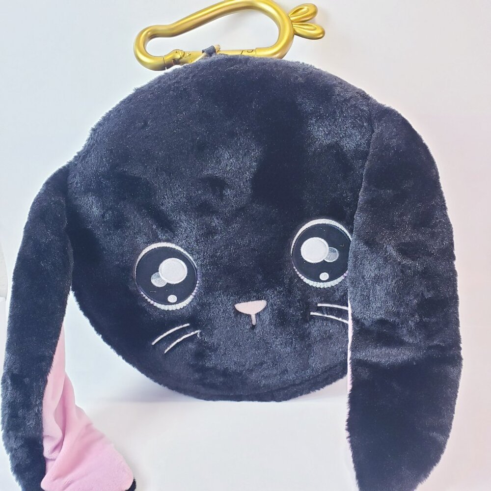 Na!Na!Na! Surprise Large Plush Carrying Case Black Bunny Girls Overnight Case